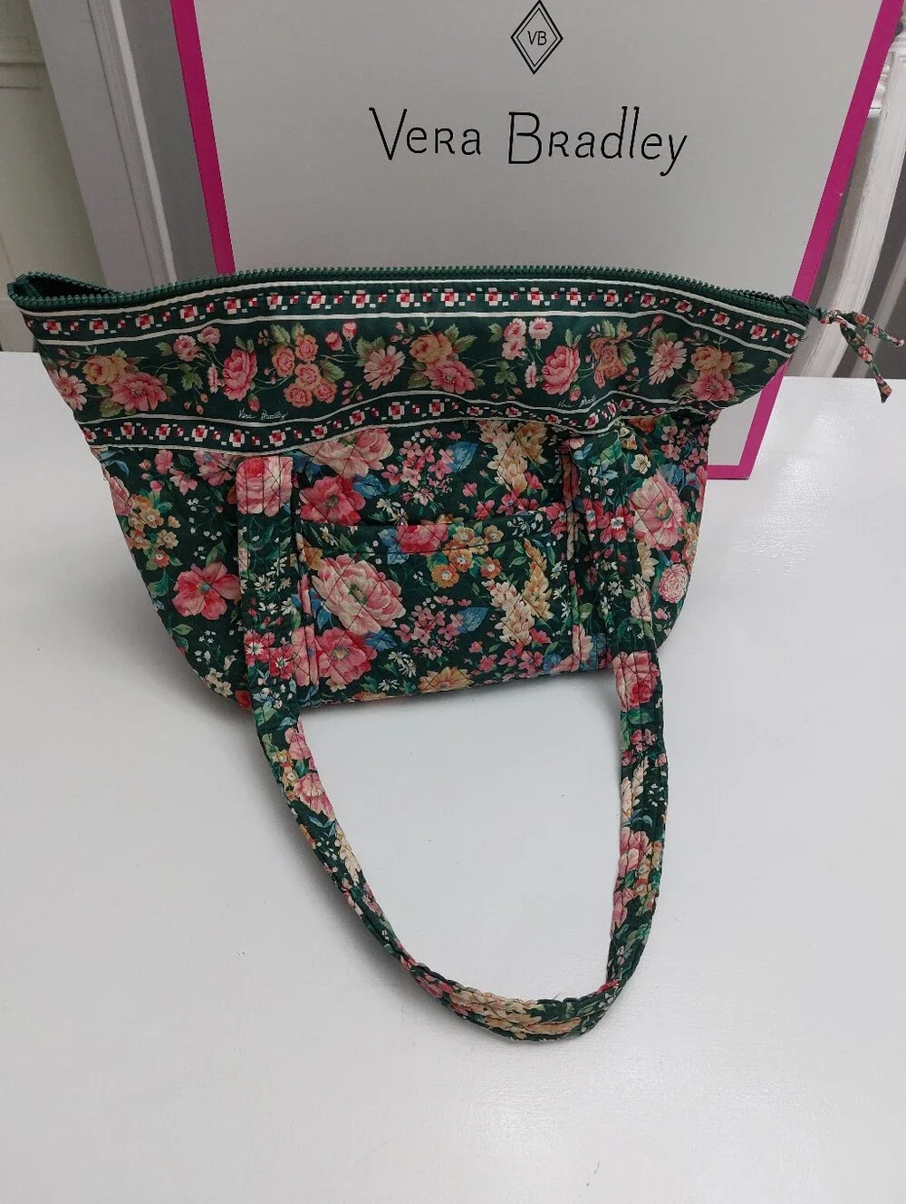 Vera Bradley Vintage Large Paddy Tote Springtime